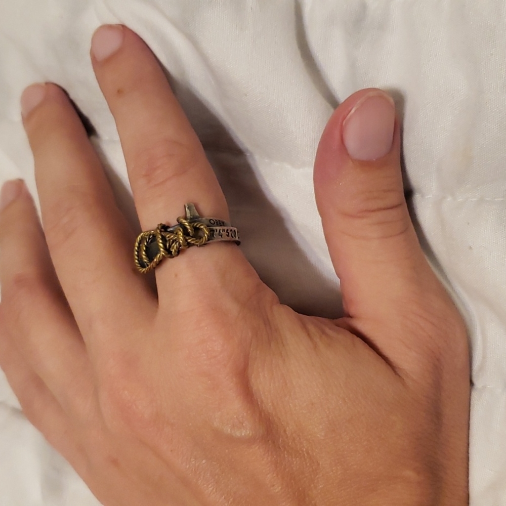 "anchor rope" mens ring